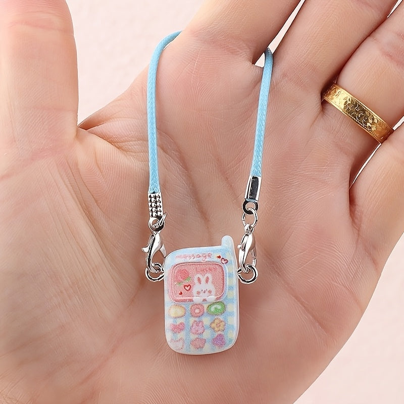 Cute Colorful Cartoon Animal Phone Keychain – Fun Pendant for Bag or Phone