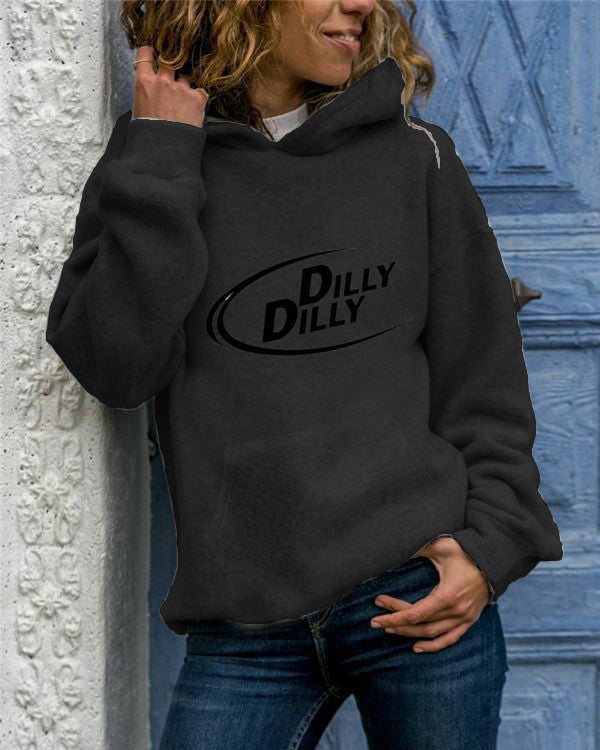 Animal Print Hooded Sweatshirt - Cozy Long Sleeve Pullover