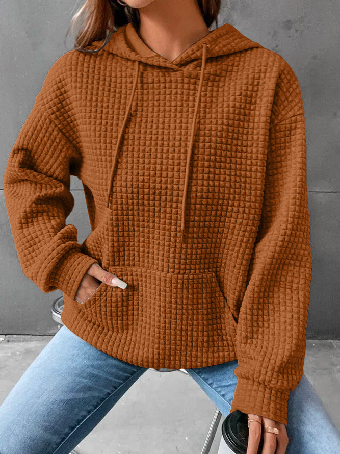 Cozy Solid Color Long-Sleeve Casual Pullover Sweater