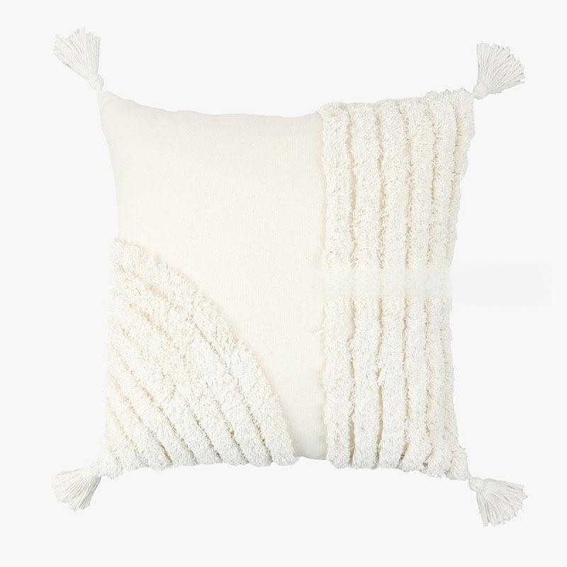 Geometric Patterned Waist Support Pillow Decorative Lumbar Cushion for Sofa Bed Chair Backrest Home Decor