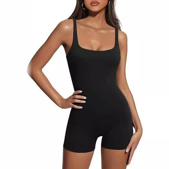 Women's Sleeveless Sling Yoga Jumpsuit