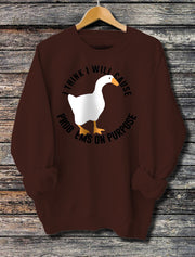 Women's Printed Long Sleeve Hoodie Casual Pullover