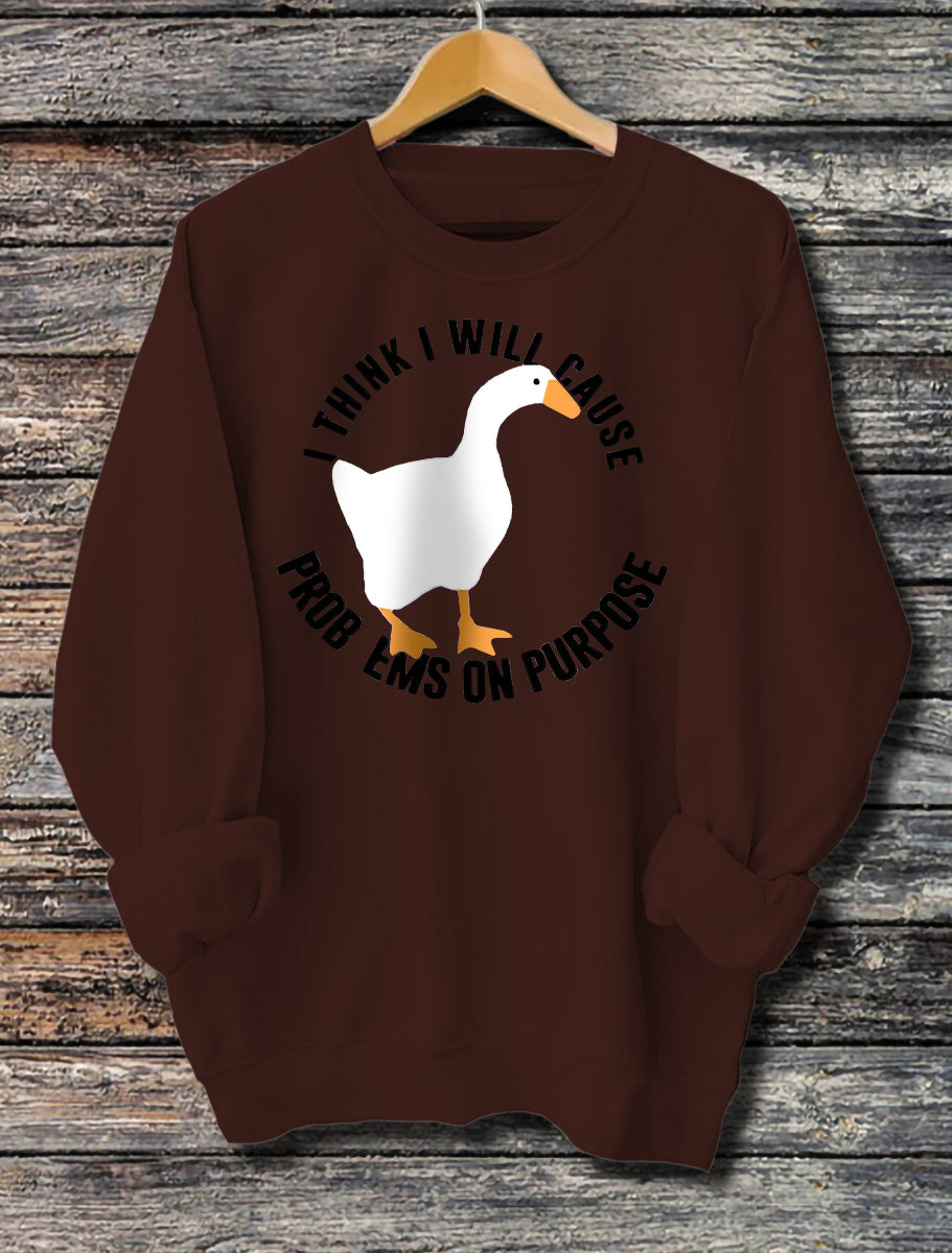 Women's Printed Long Sleeve Hoodie Casual Pullover