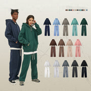 Men's Fleece-Lined Thickened Zipper Sweater & Pants Set