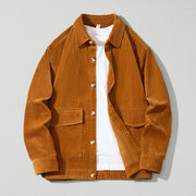 Men's Corduroy Shirt Coat Loose Cotton Casual Shirt