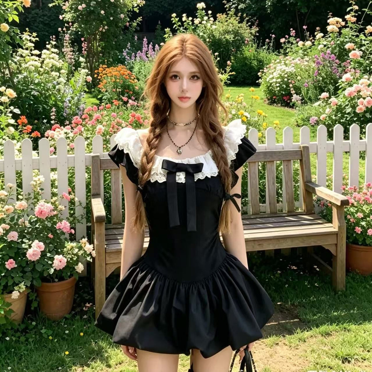 Womens Fashionable Sexy and Versatile Lace Waist Skirt