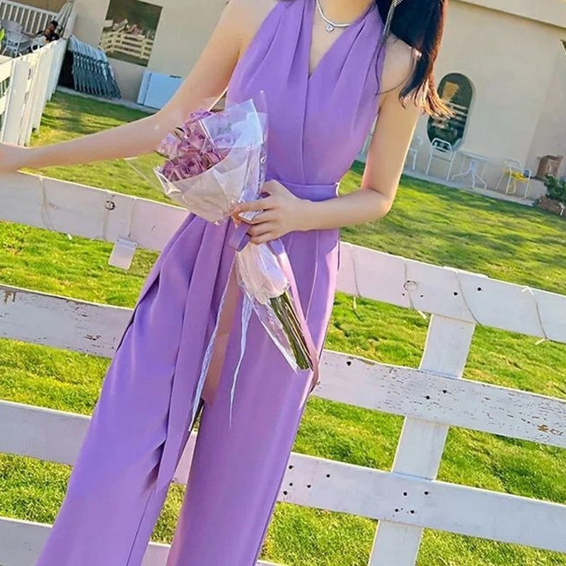 New French Style Temperament Design Jumpsuit