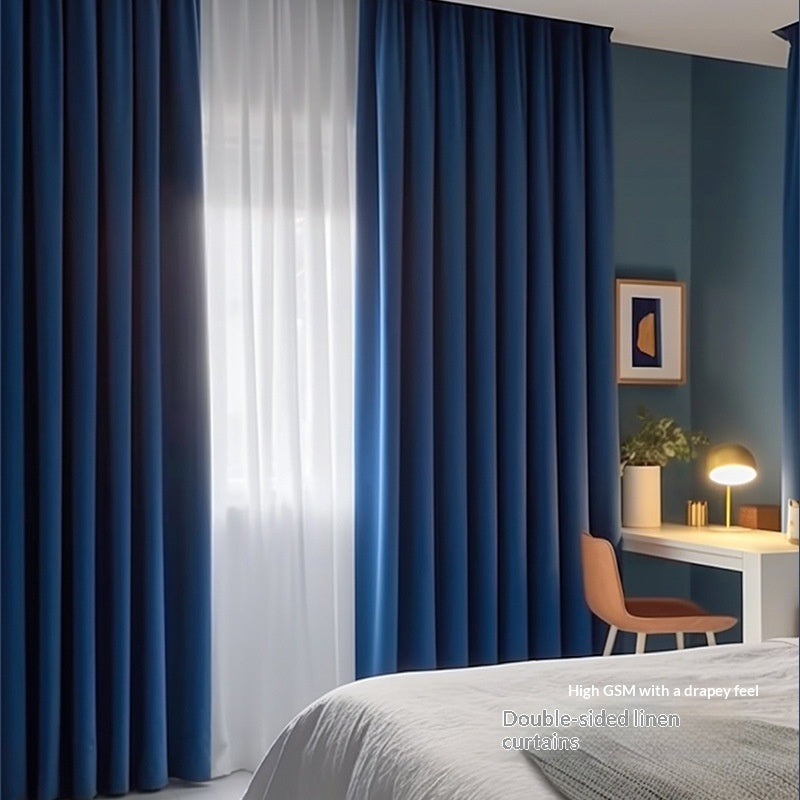 Drill Free Installation High Precision Blackout Curtain with Rod