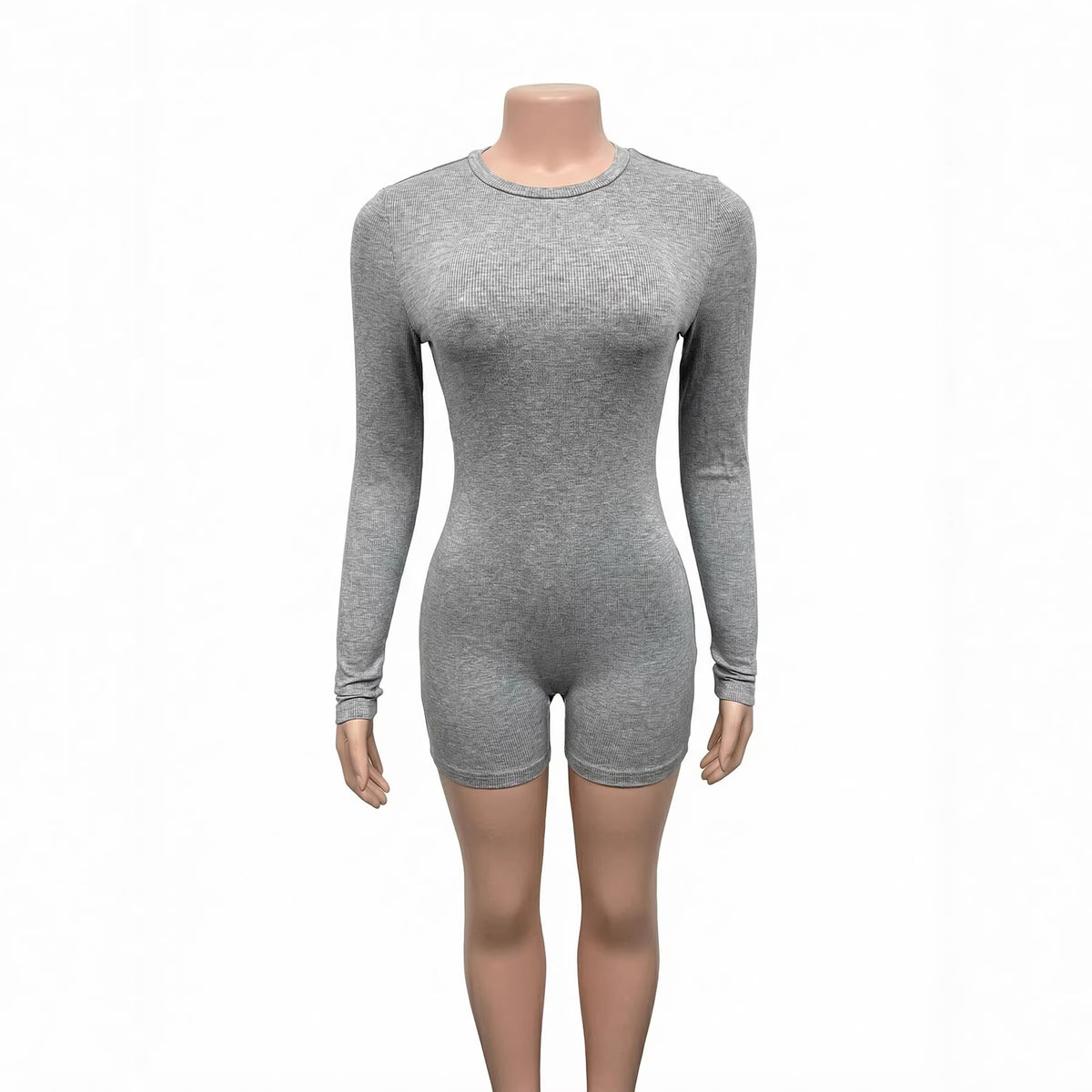 Women's Long-Sleeve Slim-Fit Sports Jumpsuit