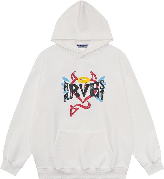 Retro Casual Couple's Sporty Matching Hoodie