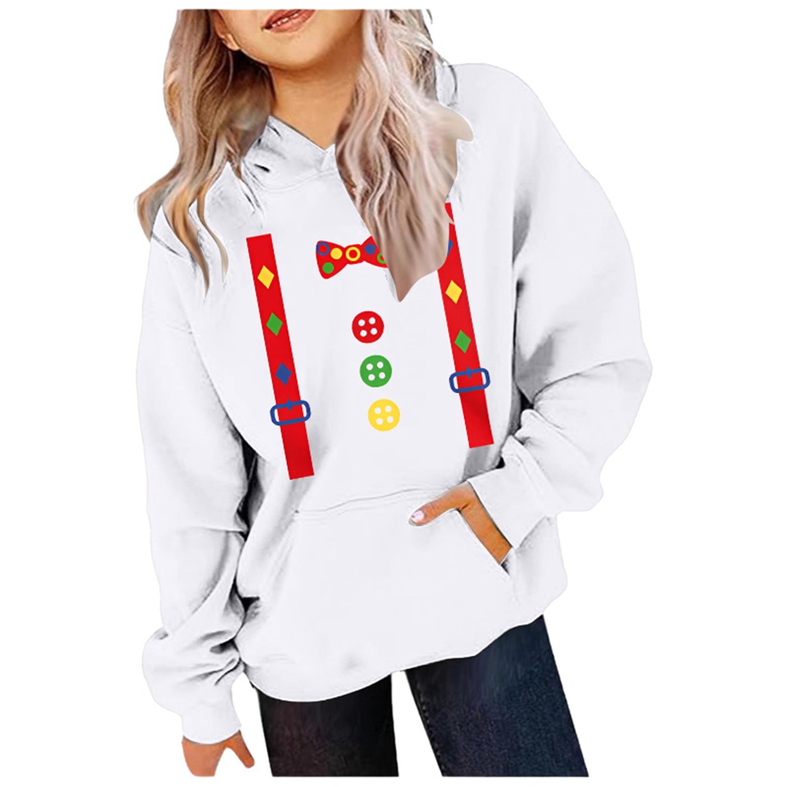 Festive Women's Christmas Print Sweatshirt