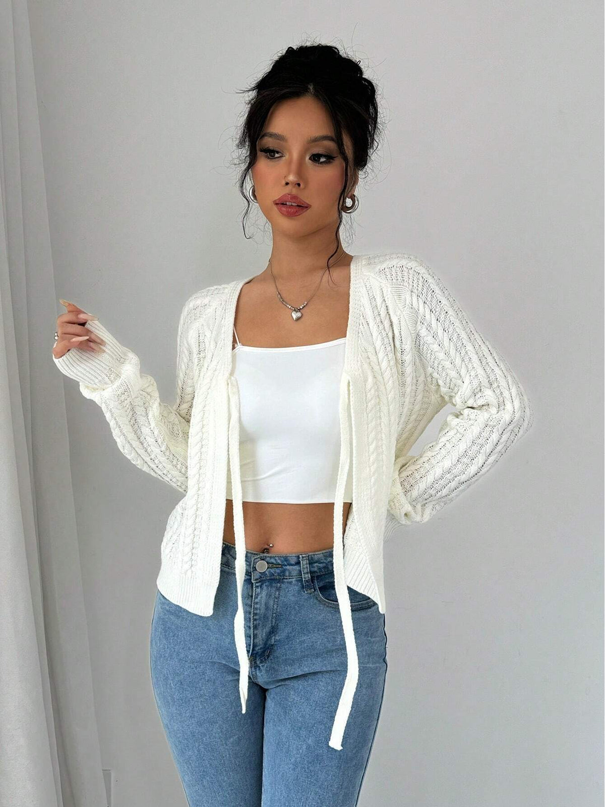 Long Sleeved Knitted Sweater for Women