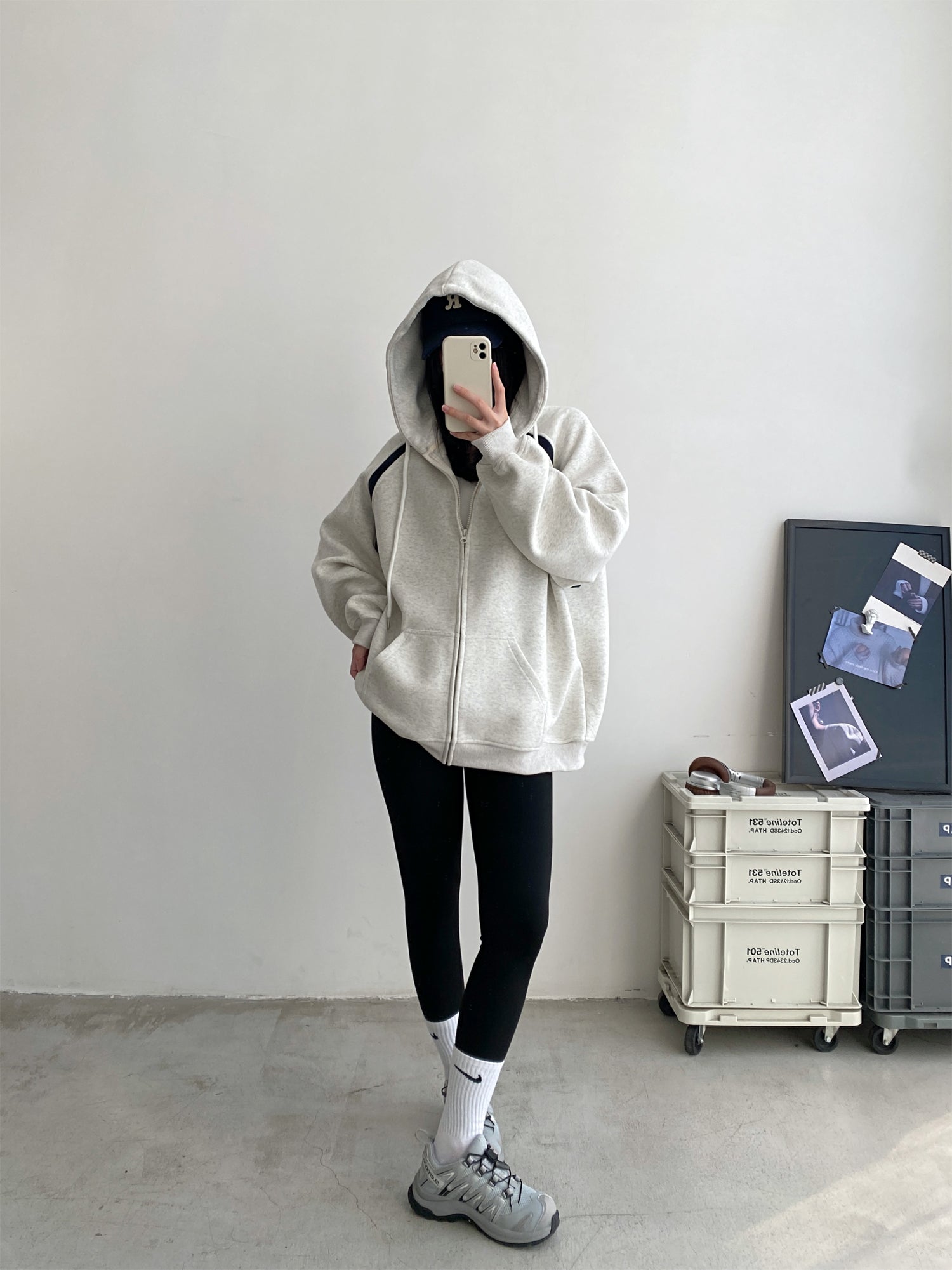 Women's Cozy Zip-Up Hooded Sweater Coat