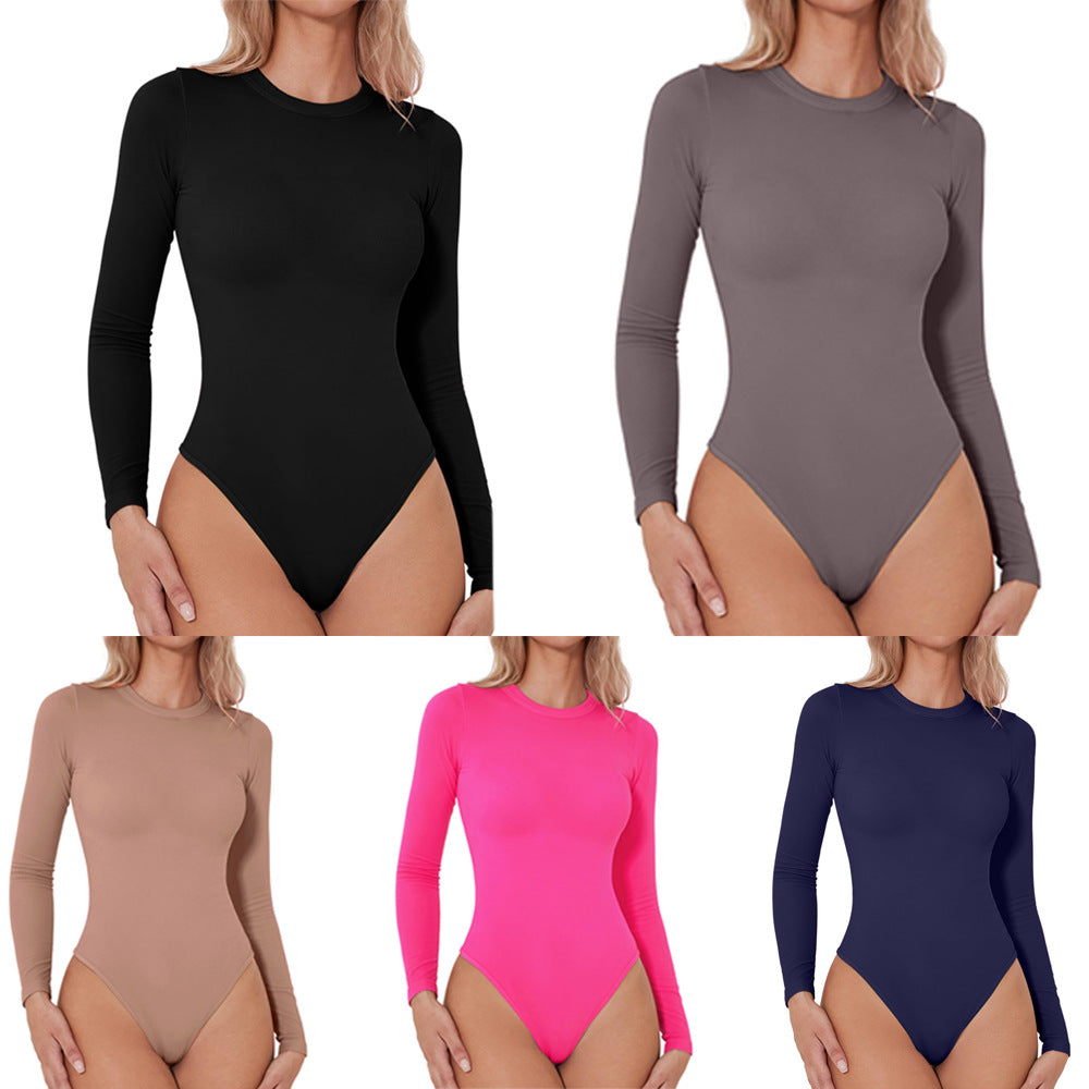 Women's Long-sleeved Tight Jumpsuit