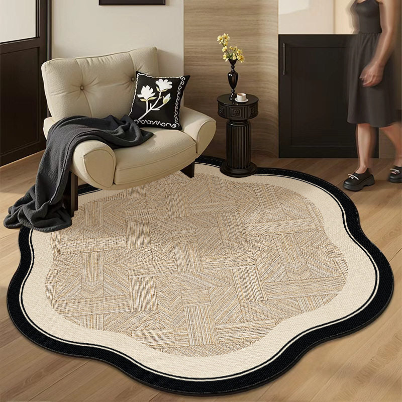 Retro-style Living Room Rug Slip-resistant Mat for Beanbag Chairs