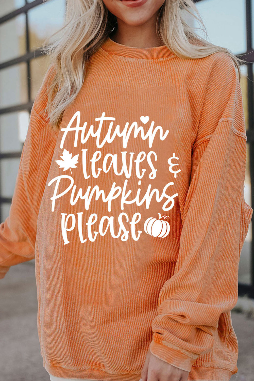 Halloween Pumpkin Head Sweater Women's Loose Round Neck Pullover