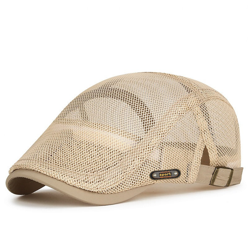 Unisex Summer Beret with Full-Mesh Lining