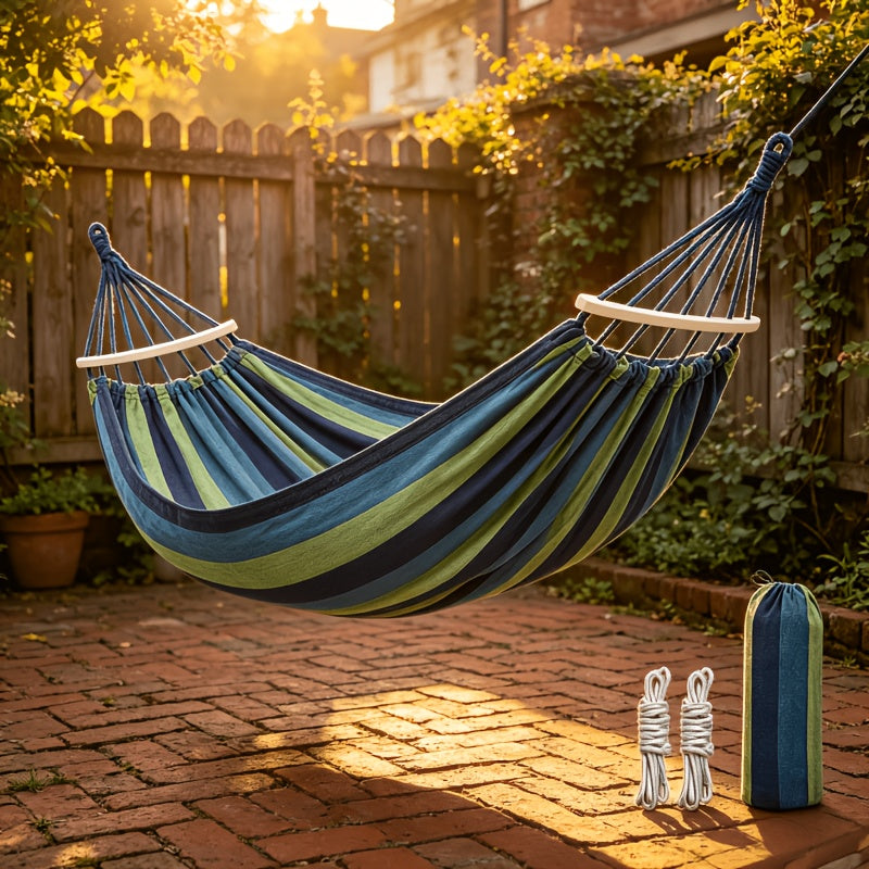 A Luxurious Hammock Available in Multiple Colors, a Soft Patio Hammock for Backyard Relaxation, the Perfect Garden Backyard Relaxation Tool