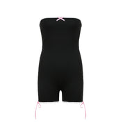 Night Club Style Women's Off-shoulder Sleeveless One-piece Jumpsuit
