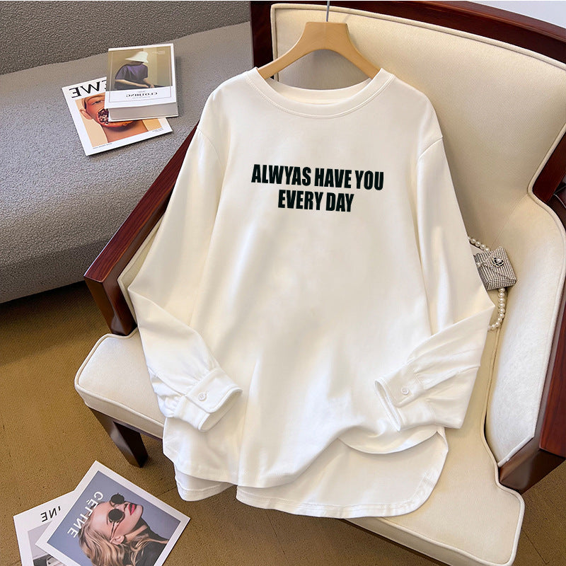 Cute Anime Print Cotton Long Sleeve Sweatshirt