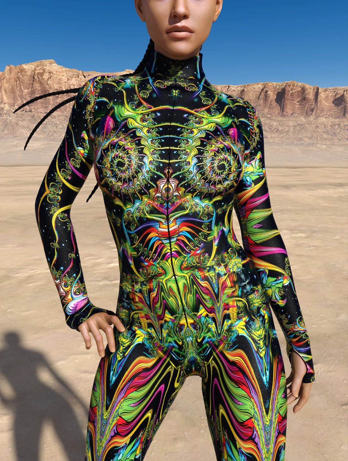 Video Game Pattern Digital Printing Cosplay Cosplay Clothes Tight Jumpsuit