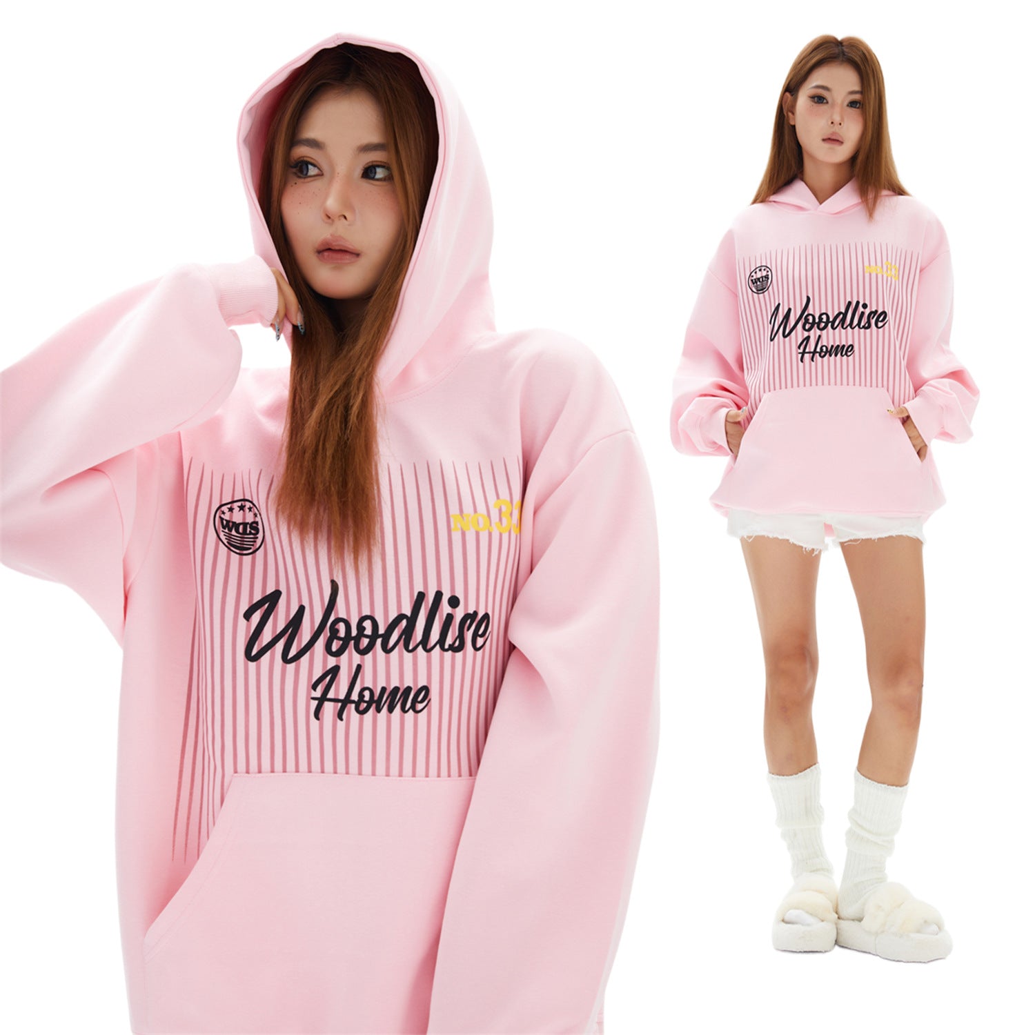 Women's Casual Oversized Hooded Sweatshirt with Pocket