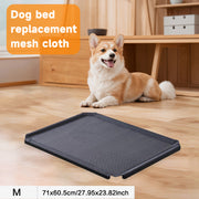 1pc Detachable & Washable Breathable Mesh Dog Bed Replacement Net - All-season Pet Bed For Small, Medium & Large Dogs, Durable Nylon Rectangular Design With Easy Assembly, Black, Pet Bed For Dogs,