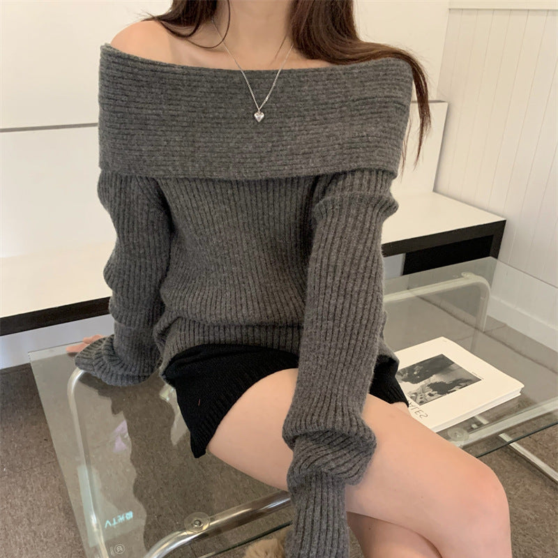 Fashionable Long Sleeves Inner Wear Knitwear Top