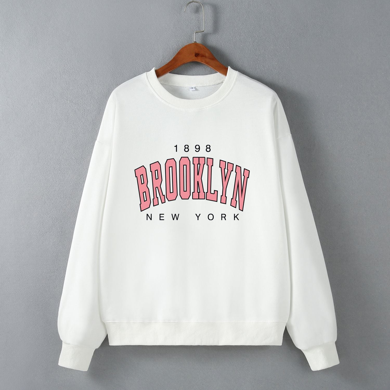 Women's Casual Loose Long-Sleeve Letter Sweater