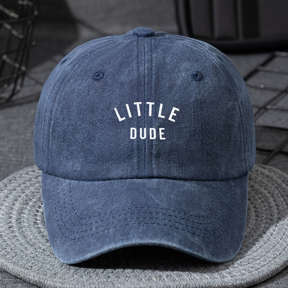 Printed Washed Vintage Baseball Cap for Kids
