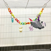 Bird Swing for Parrots - Acrylic Chain Suspension
