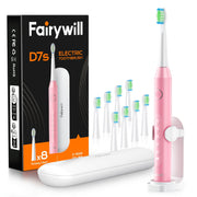 Sonic Electric Toothbrush with 8 DuPont Brush Heads and Travel Case