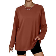 Oversized Long‑Sleeve Trendy Top – Soft Polyester, All‑Season Comfort