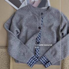 Autumn and Winter Korean Style High-grade Knitted Cardigan Coat for Women