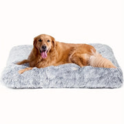 Super Thick Plush-Look Washable Pet Bed with Soft Warm - Heavy-Duty Square Bed Frame for Small Medium Large Dogs & Cats, Durable Fiber Fill Indoor Dog Bed, Cozy for all Breed