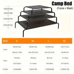 Adjustable Elevated Dog Bed with Moisture-Proof Base
