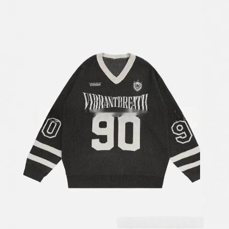 All-match Letter Knitted Sweater for Women