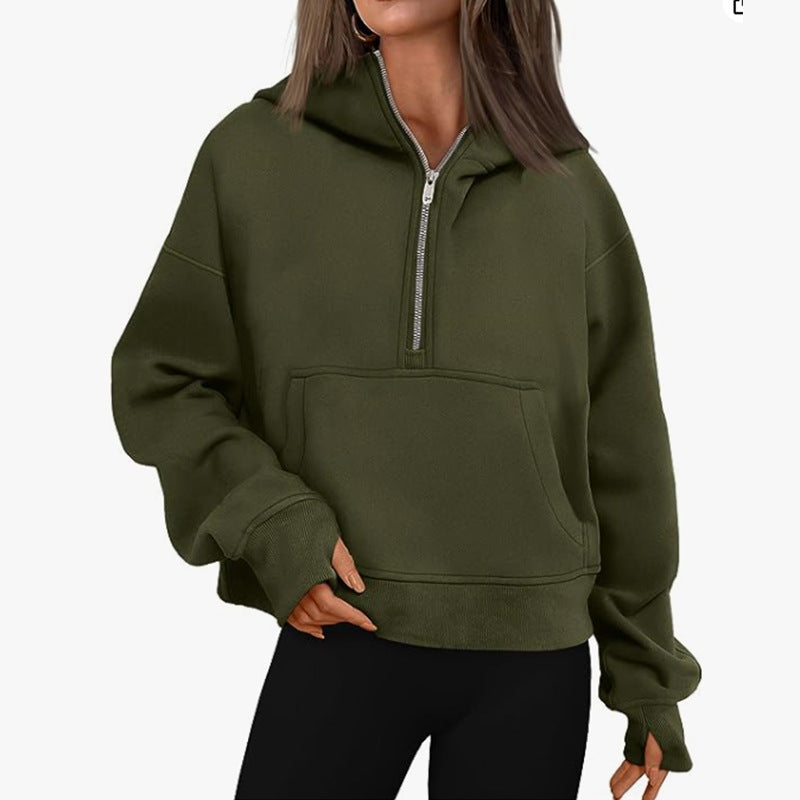 Cozy Oversized Zip-Up Hoodie for Fall & Winter