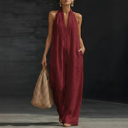 Simple, Elegant, And Comfortable Sleeveless Jumpsuit