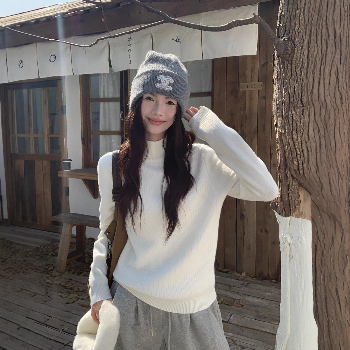 Turtleneck Sweater, Winter Thickened, One-piece Fleece-lined Top