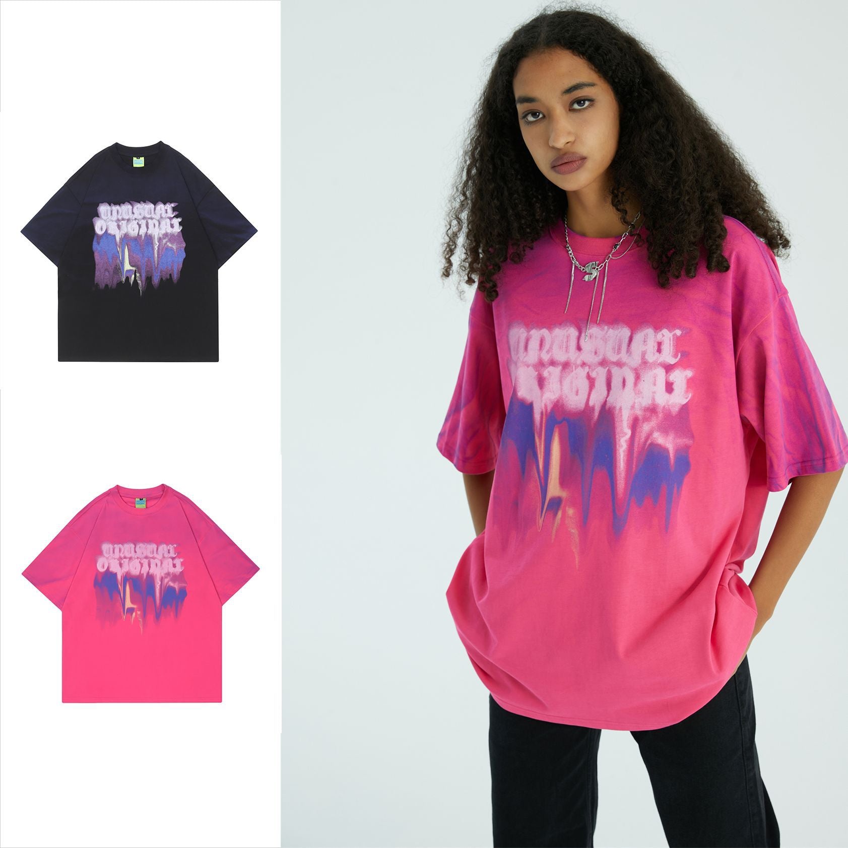 Retro Letter Graphic Short Sleeve Tee