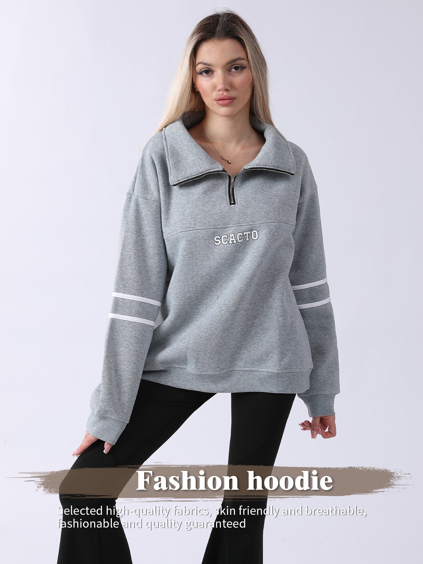 Cozy Women's Long-Sleeve Sweatshirt for Daily Comfort