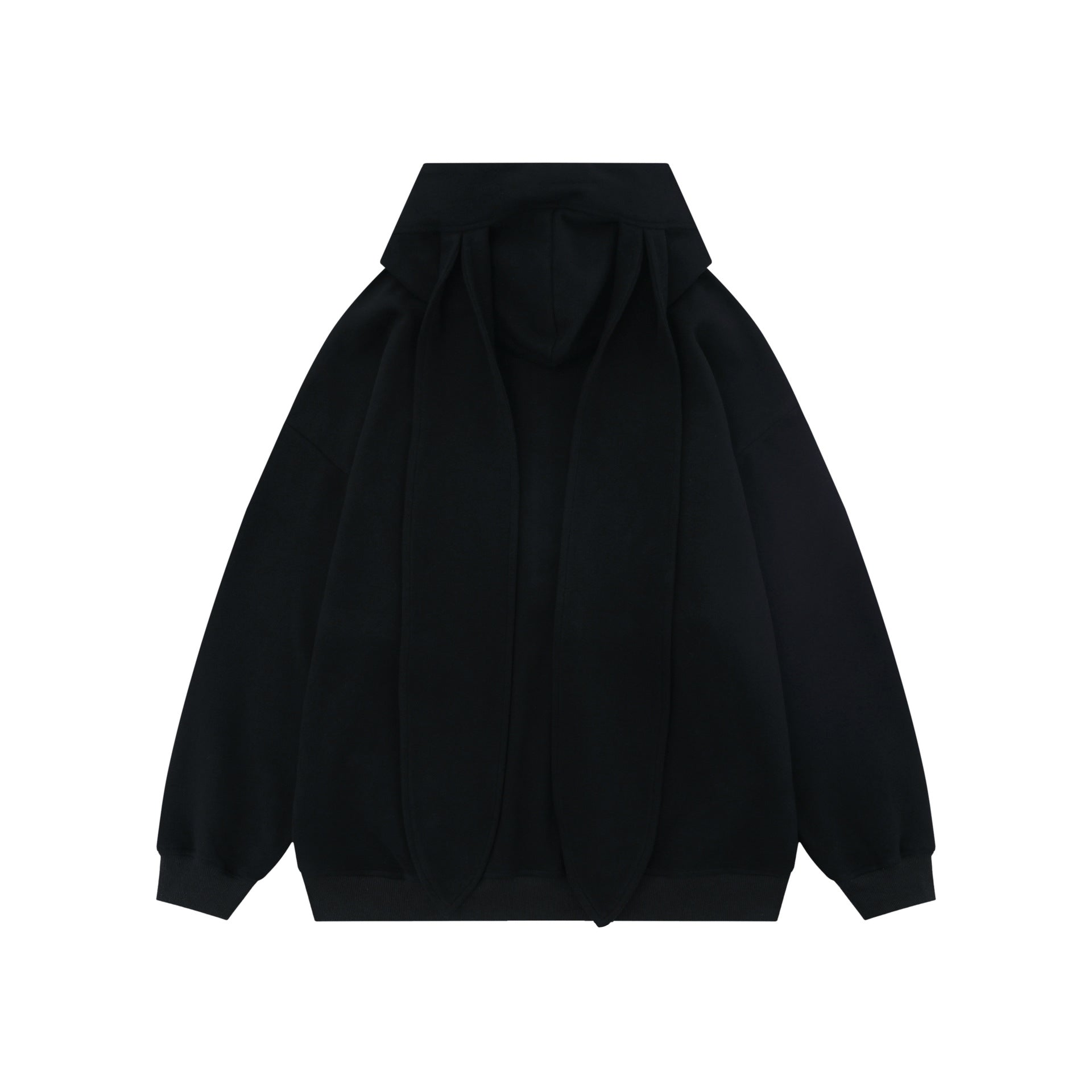 Cute Rabbit Ear Hooded Cotton Cardigan Dress