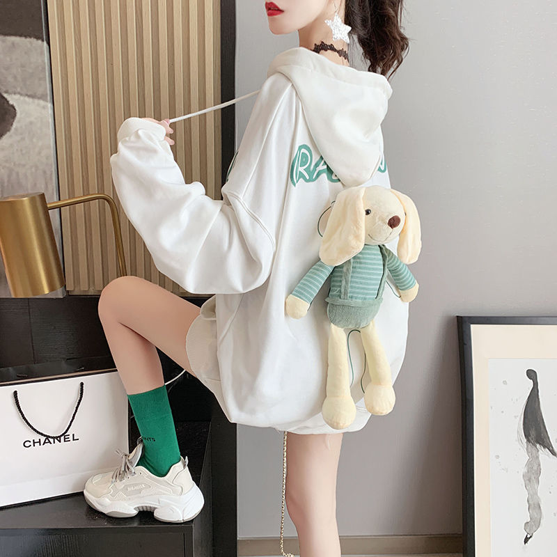 Trendy Western-Style Mid-Length Loose Sweatshirt