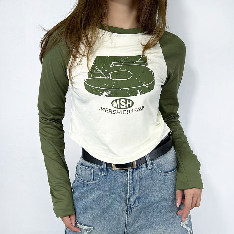 Colorful Sweet & Spicy Crop Sweatshirt