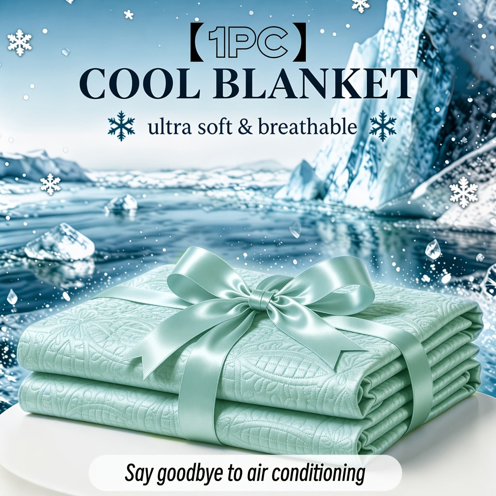 Bamboo Fiber Cooling Blanket, Single-Piece, Machine Washable