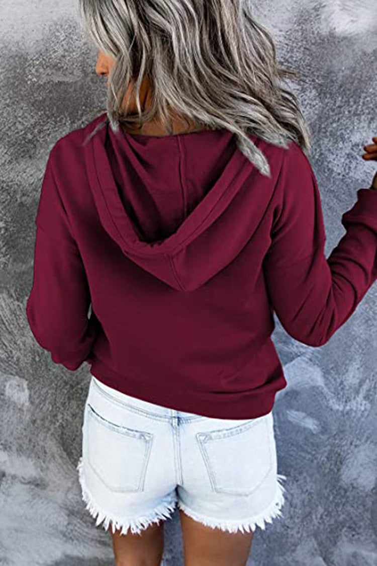 Women's Casual Hooded Sweatshirt with Pockets