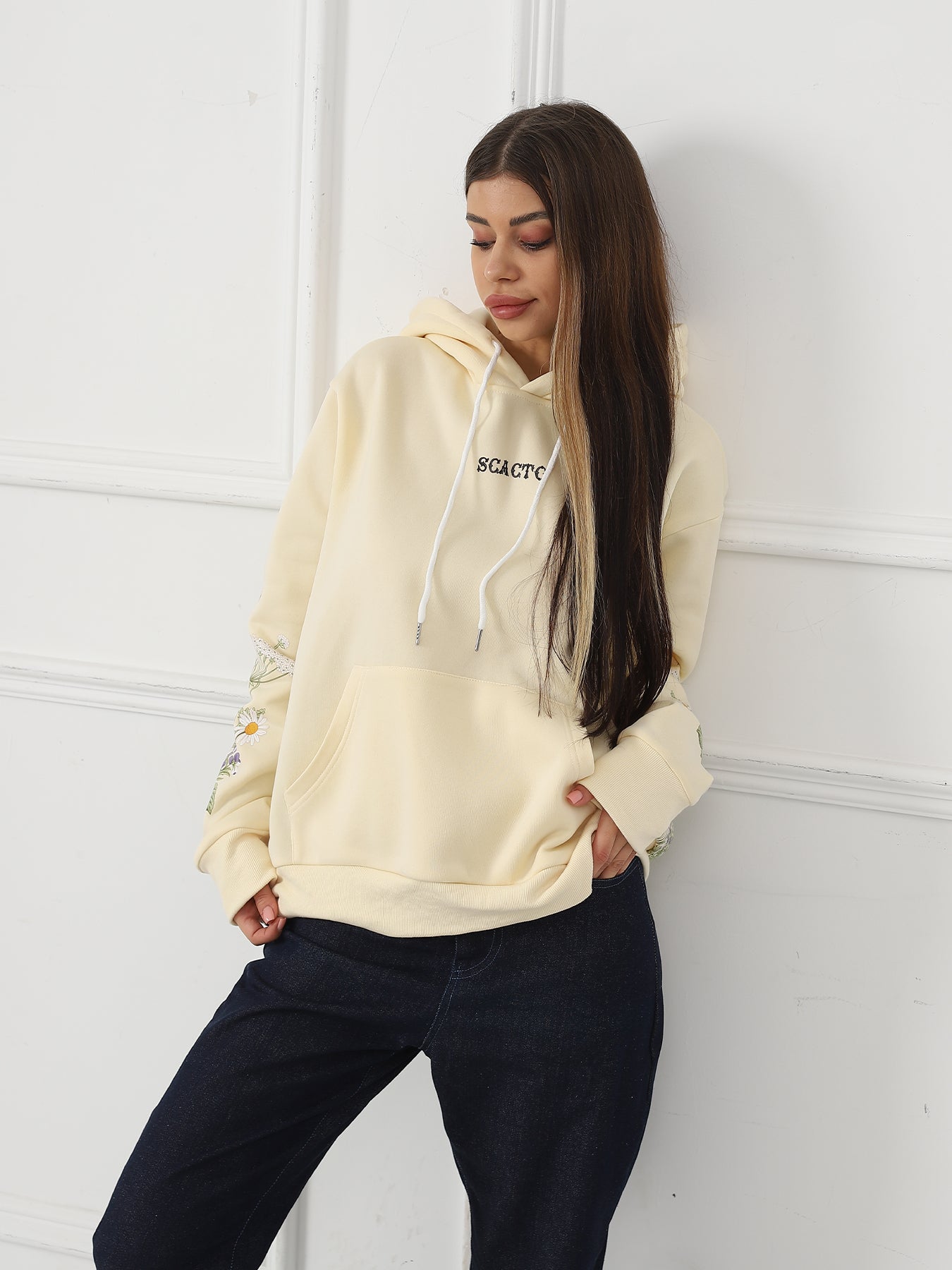 Women's Floral Long Sleeve Sweatshirt