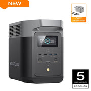 EcoFlow Rapid 20W GaN Charger with DELTA 2 1024 Portable Power Station (Separate Shipment), 7 X Faster Charging, 1024Wh LiFePO4 Battery with 3000+ cycle life Solar Power Bank, Expandable Capacity f...