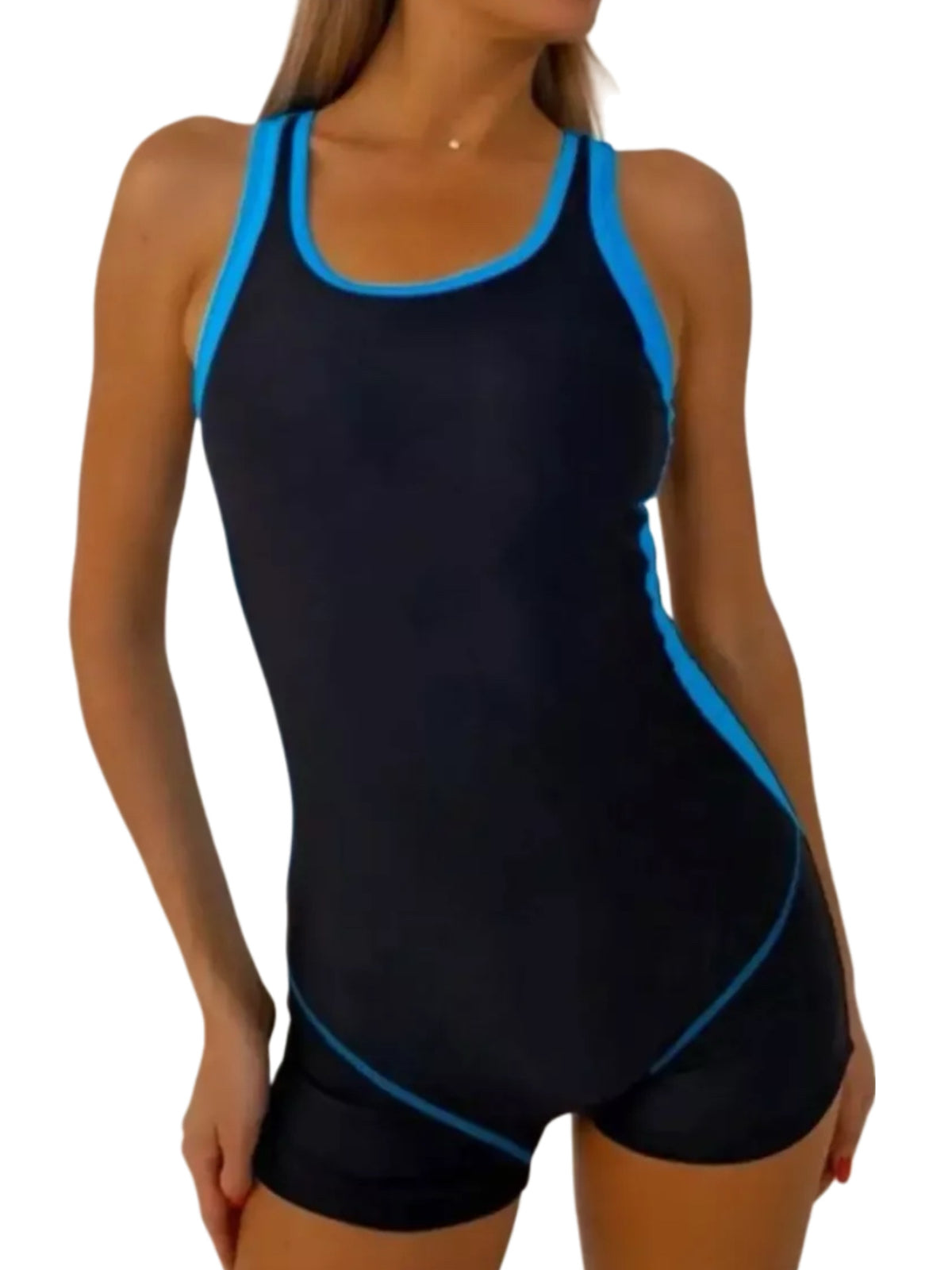 Sports Tank Top Racing Swimsuit One-piece Boxer Briefs